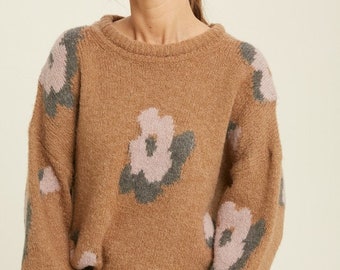 Gorgeous Goals Floral Sweater