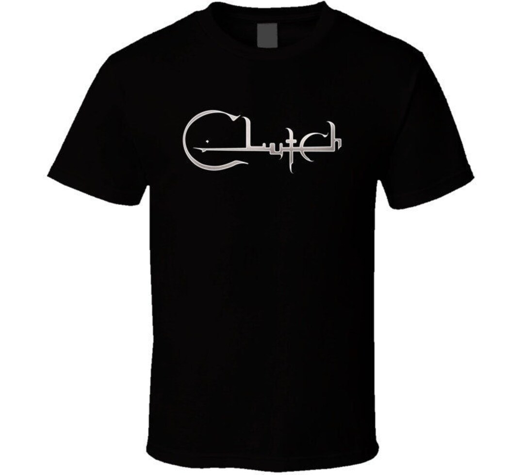 Clutch Band Rock Logo Black White Tshirt Mens T Shirt Free Etsy
