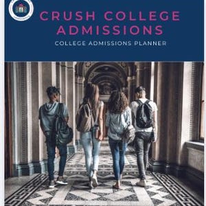 College Admissions Planner | College Prep Workbook | Application Organizer for High School Students & Parents