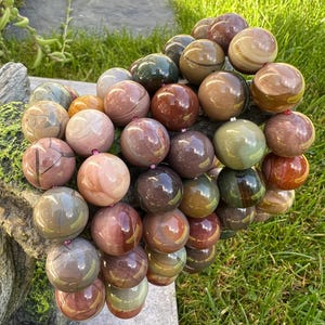 Alashan Agate Beaded Bracelet