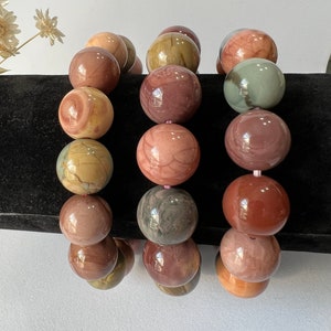 Alashan Agate Beaded Bracelets