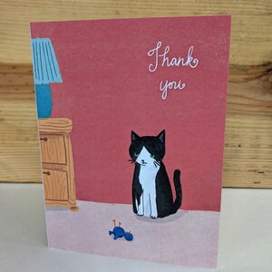 Carte de remerciement Cat