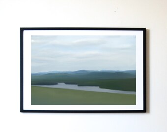 Giclée Fine Art Print, Unframed, Scenic Landscape of Seneca Lake, NY