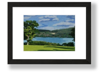 Giclée Fine Art Print, Unframed, Impressionism, landscape, Scenic Lakefront