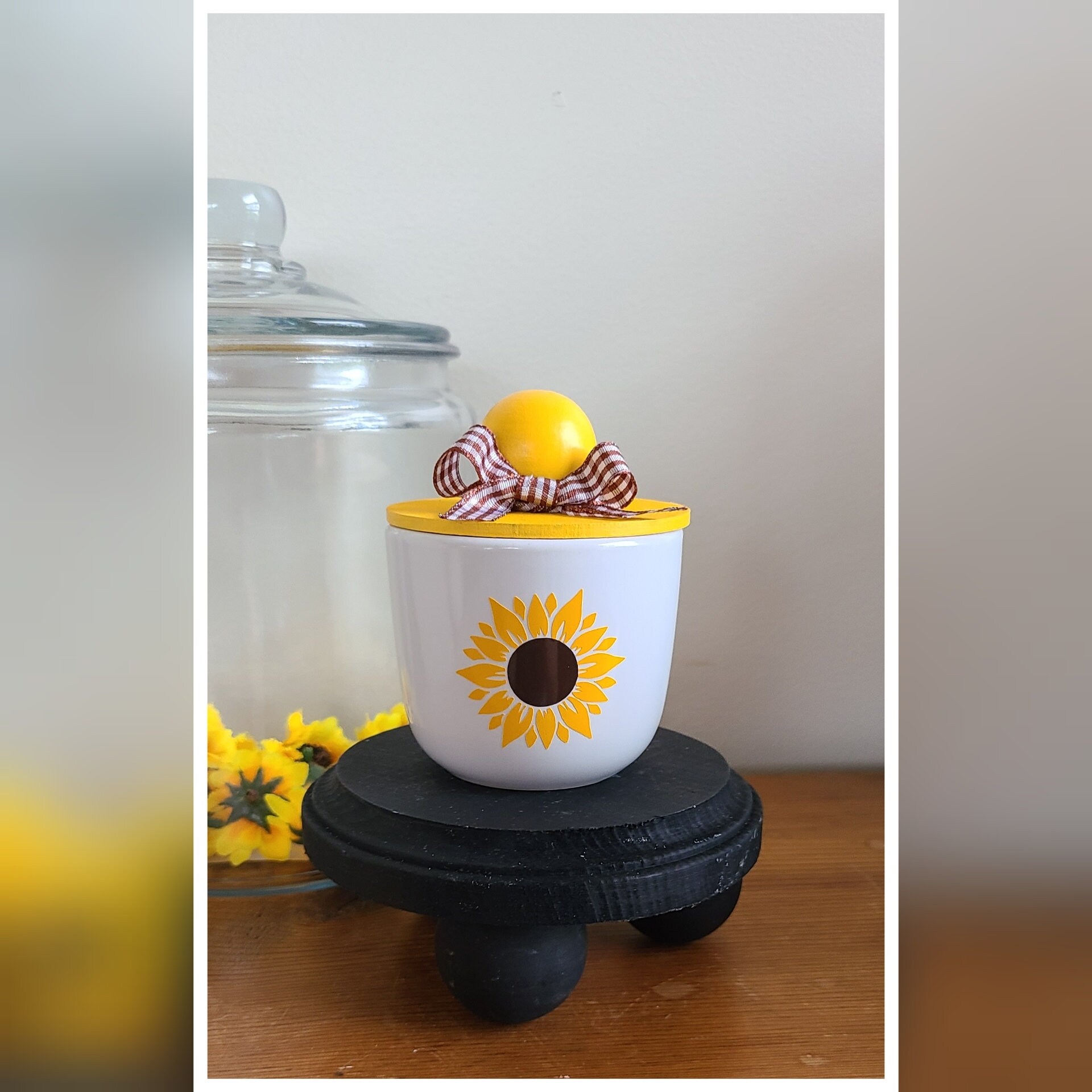 Mini bote de girasol / decoración de granja / perfecto para | Etsy