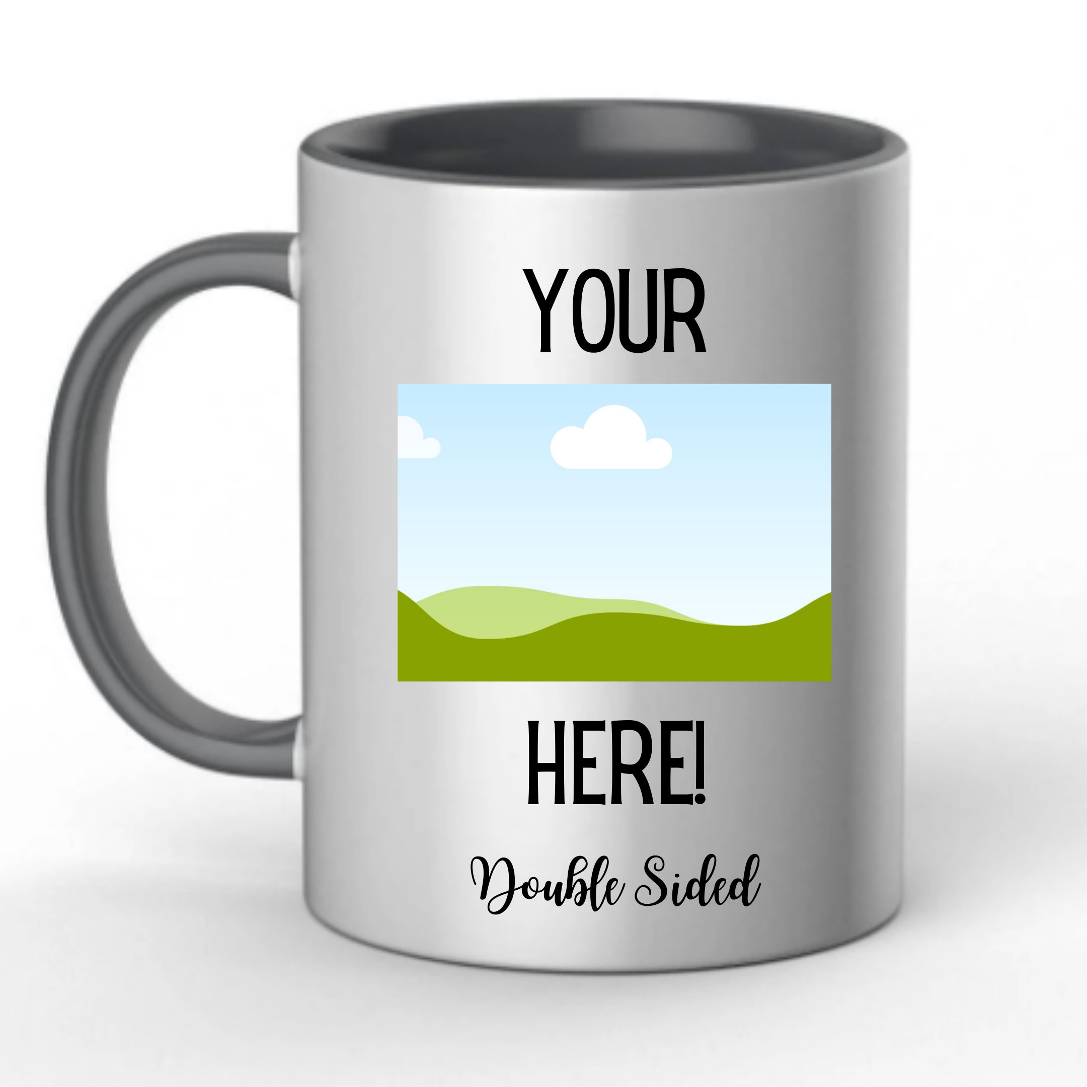 15oz Personalized Photo Mug Customized With Up to 8 Photos Etsy