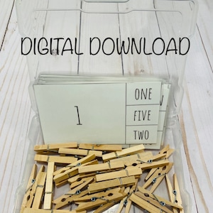 Schede con numeri in parole - DOWNLOAD DIGITALE - scuola materna - Montessori - cestino dei lavori - cestino degli impegni - cestino delle attività - schede delle attività - scuola materna - scuola materna - prima infanzia