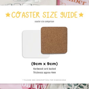 You're Awesome Coaster - You Can Do It, Affirmations, Best Friend, Positivity Coaster, Thank You Gift, Motivational Gift, You're Amazing image 6