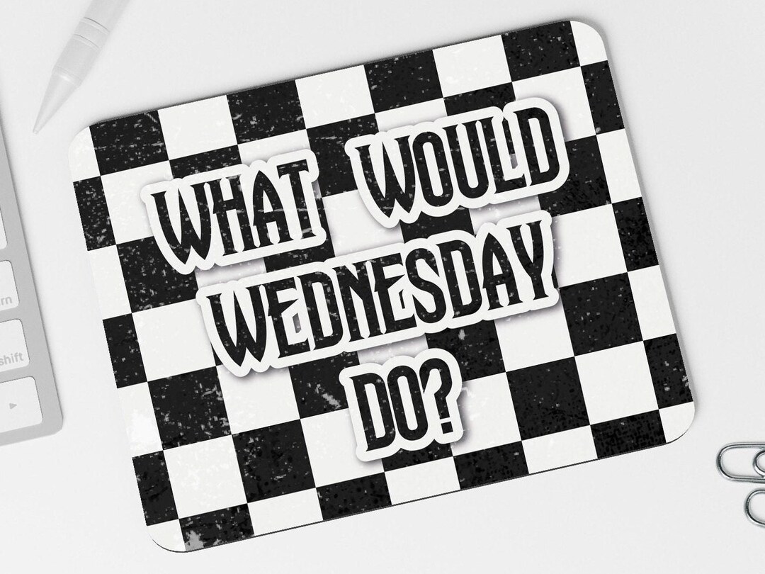 Computer Mouse Wednesday Wednesday Addams Mousepad - Wednesday Computer Gift, Addams Family ...