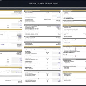 Upstream Oil & Gas Project - 20 Year Financial Model image 4