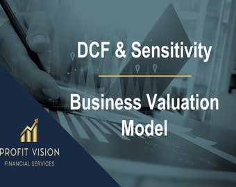 DCF & Sensitivity - Business Valuation Model | Financial Model | Discounted Cash Flow | WACC | Share Price | IRR | Sensitivity | Excel