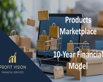 Online Products Marketplace – Dynamic 10 Year Financial Model