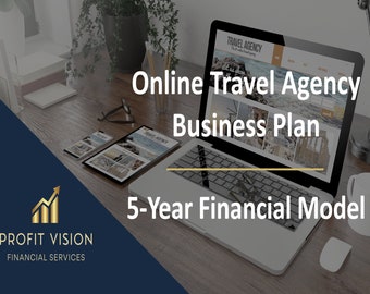 Online Travel Agency - 5 Year Financial Model | Business Plan | Travel | Tourism | Budgeting | Startup Plan
