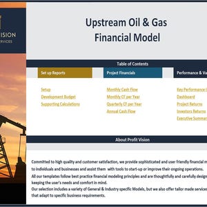 Upstream Oil & Gas Project - 20 Year Financial Model image 2