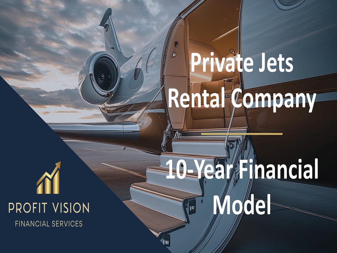 Private Jets Rental Company \u2013 10 Year Financial Model - Etsy