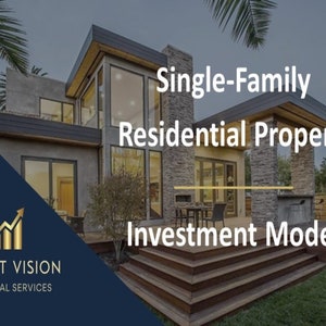 Single Family Residential Property Investment Model Buy, Hold, Sell image 1