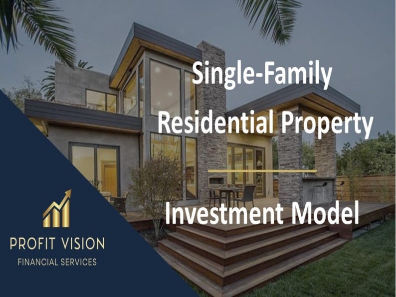 Single Family Residential Property Investment Model Buy, Hold, Sell image 1