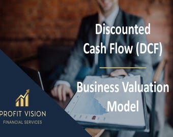 Discounted Cash Flow (DCF) Financial Model | Valuation Template - Etsy
