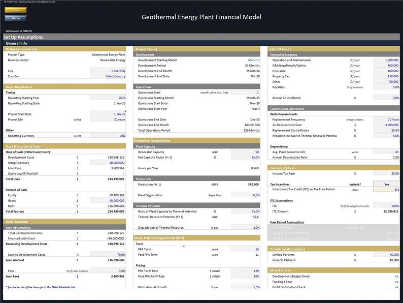 Geotermisk energi – Projektfinansieringsmodell bild 4