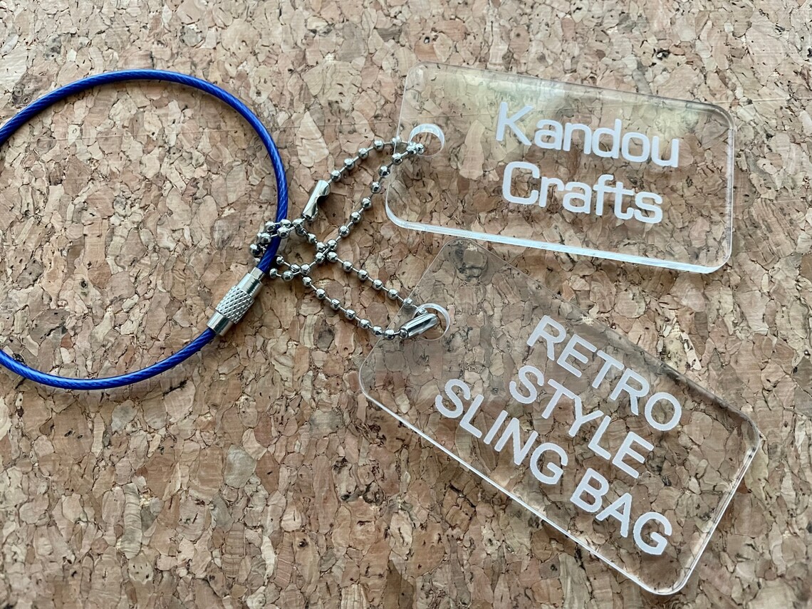 Retro Style Sling Bag by Kandou Crafts Acrylic Template Set Etsy