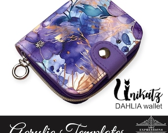 NEW to the shop! Dahlia Wallet by Unikatz Acrylic Template Set! Made in the USA!