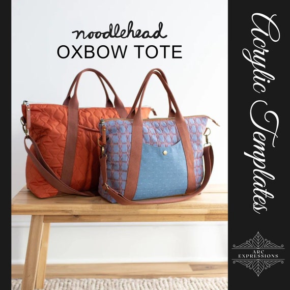 Oxbow Tote by Noodlehead Acrylic Template Set Made in the USA 2 Sizes Etsy