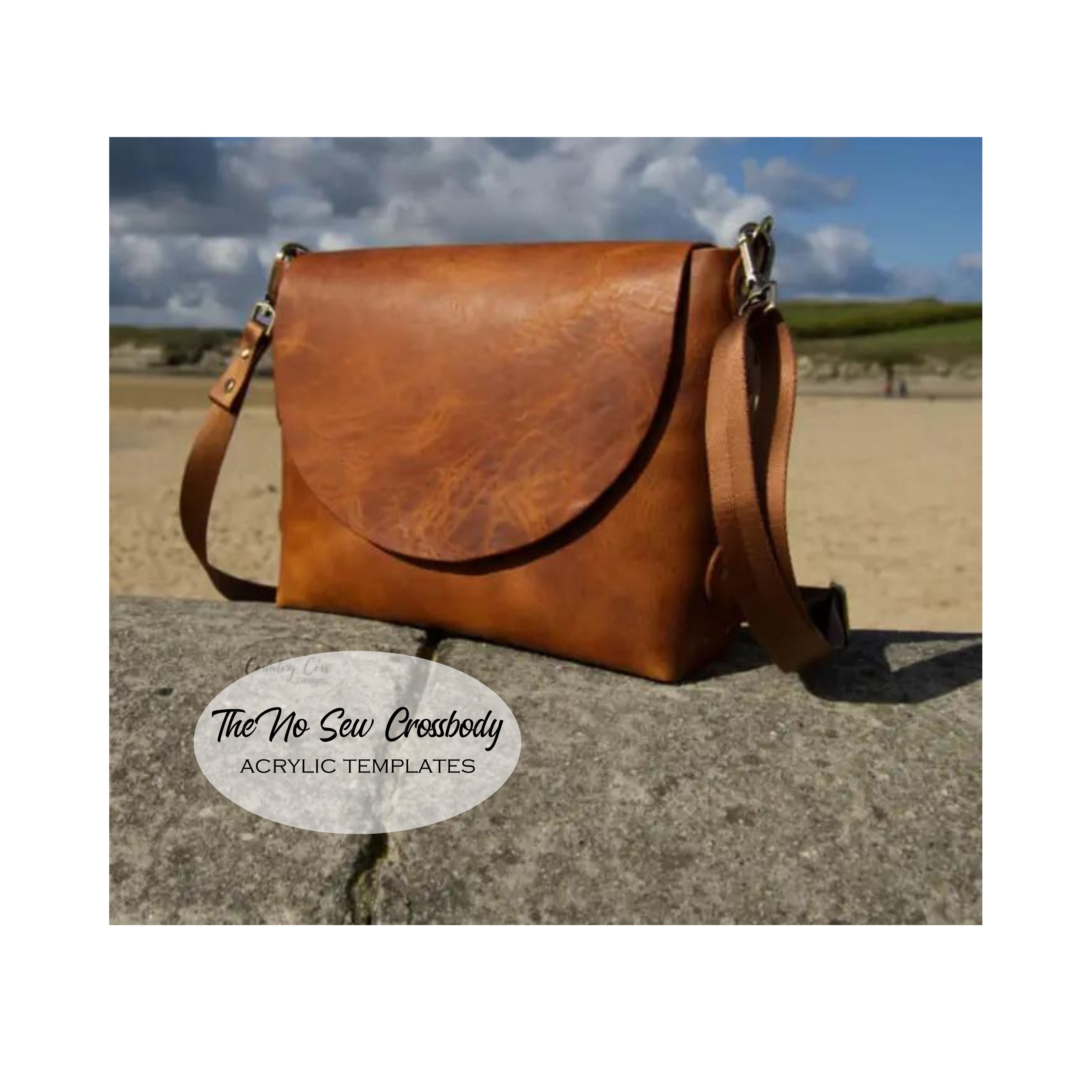 Handbag Diy Messenger Bag No Sew Leather Tote Acrylic Pattern