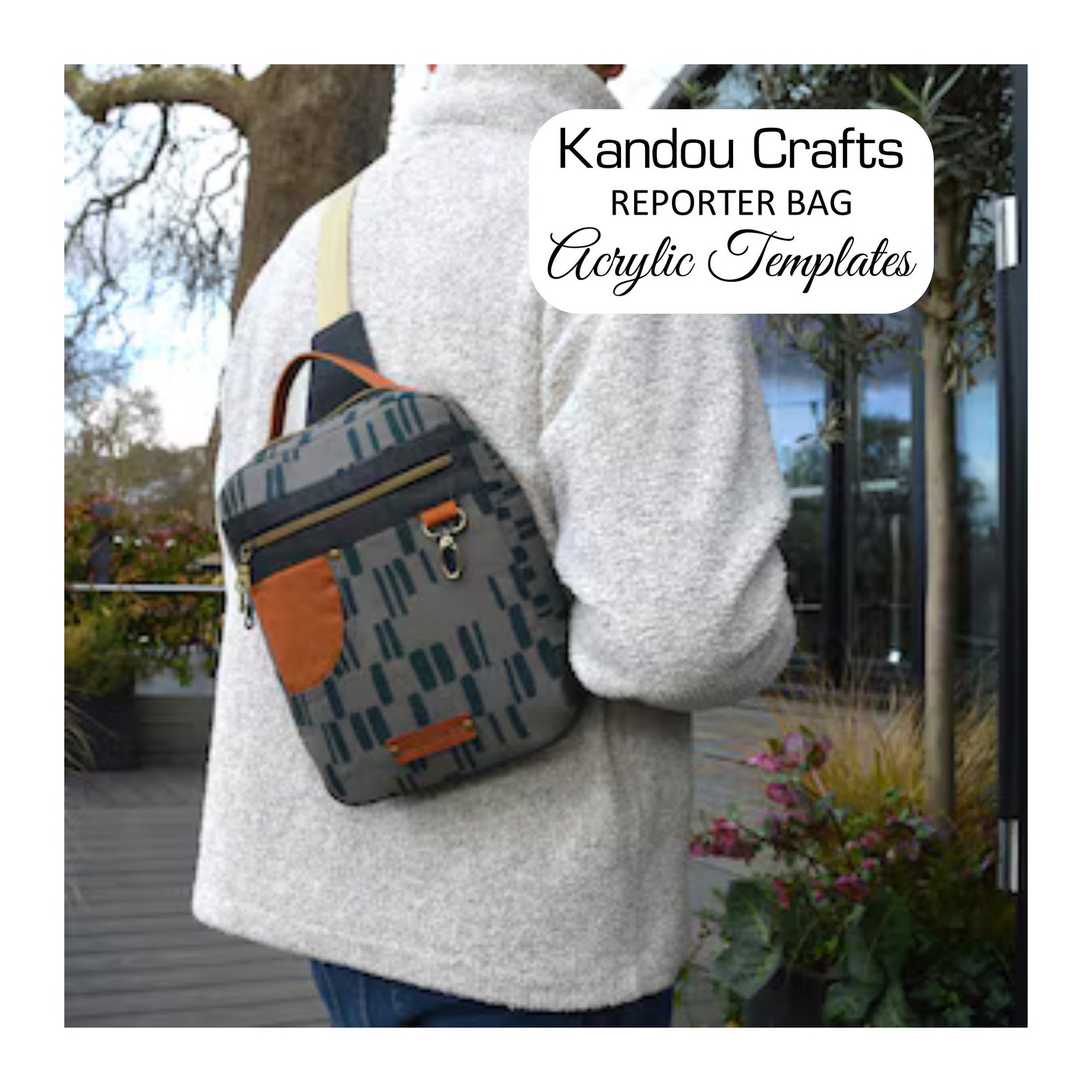 Kandou Crafts Reporter Bag Acrylic Template Set - Etsy