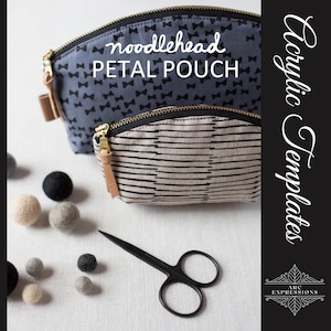 Akrylmallset med Petal Pouch från Noodlehead! Tillverkad i USA!
