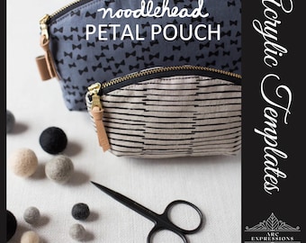 Petal Pouch by Noodlehead Acrylic Template Set! Made in the USA!
