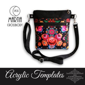 NEW to the shop! The Martia Crossbody by Lacus Designs Acrylic Template Set! Made in the USA!