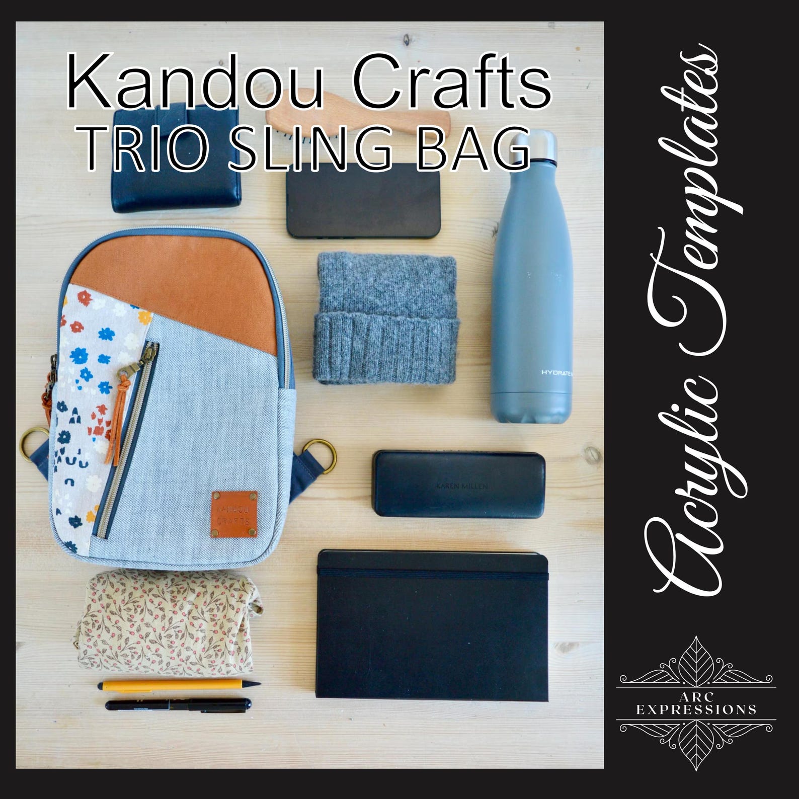 Kandou Crafts Trio Sling Acrylic Template Set - Etsy
