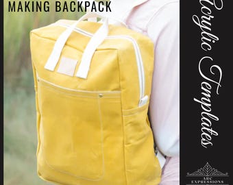 Making Backpack by Noodlehead Acrylic Template Set! Made in the USA!