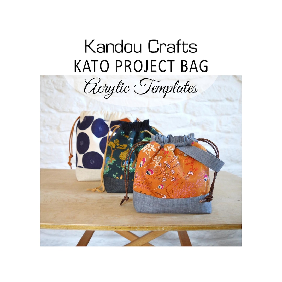 KATO Project Bag by Kandou Crafts Acrylic Template Set, Made in the USA