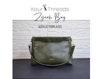 Kaur Threads Zynah Bag: Acrylic Template Set