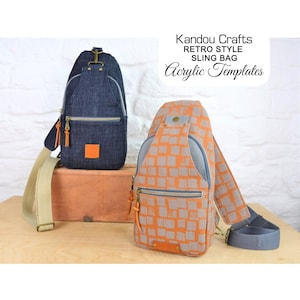 Retro Sling by Kandou Crafts Acrylic Template Set, Made in the USA, Free Shipping within the US, Quality Acrylics