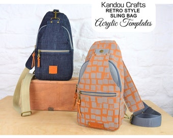 Retro Sling by Kandou Crafts Acrylic Template Set, Made in the USA, Free Shipping within the US, Quality Acrylics