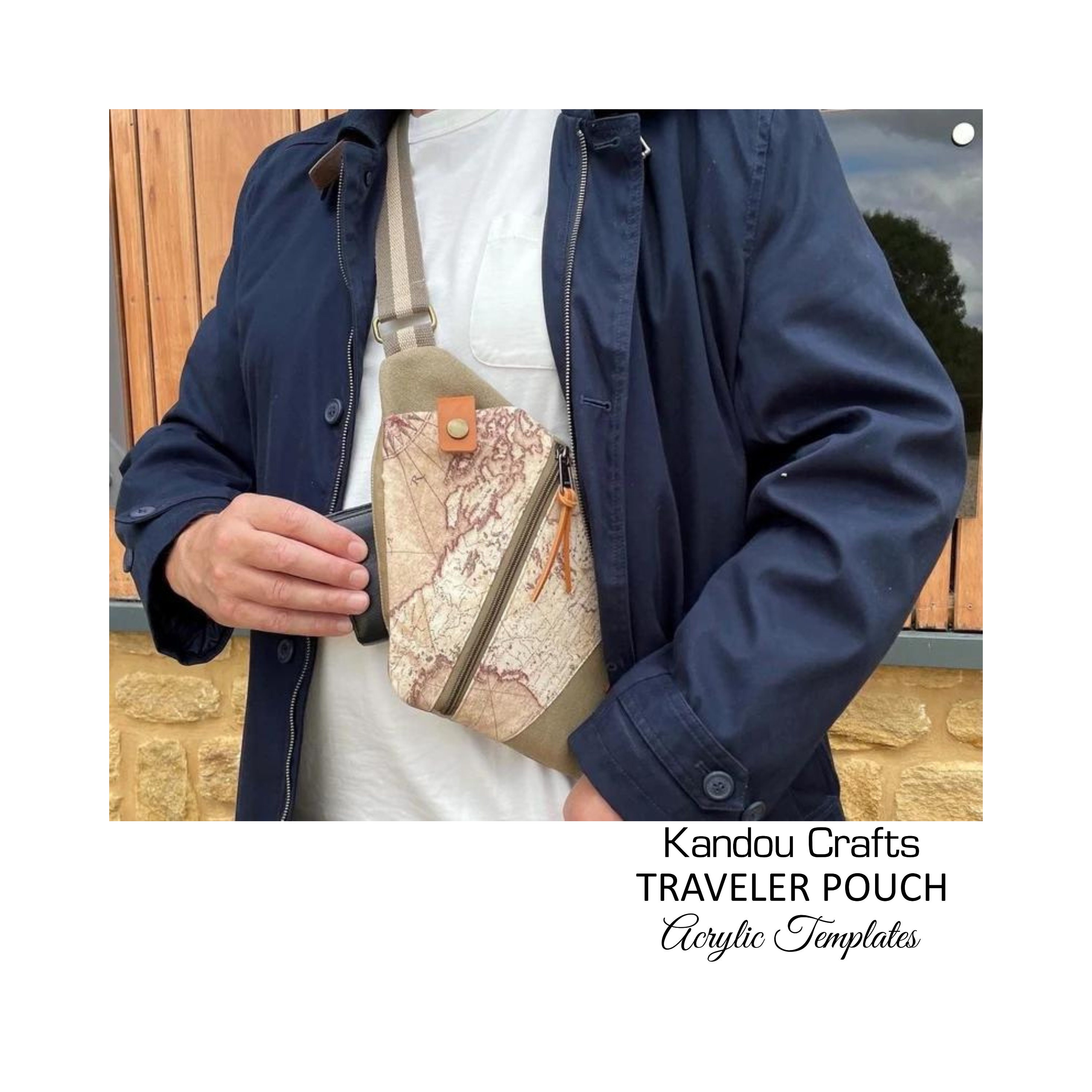 Traveler Pouch by Kandou Crafts Acrylic Templates US Made & Etsy