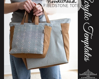 Fieldstone Tote by Noodlehead Acrylic Template Set! Made in the USA!