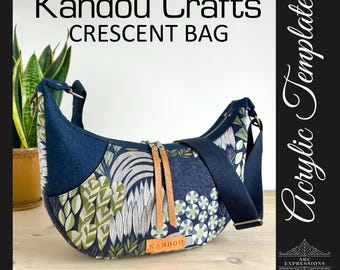 Kandou Crafts Crescent Bag Acrylic Template Set