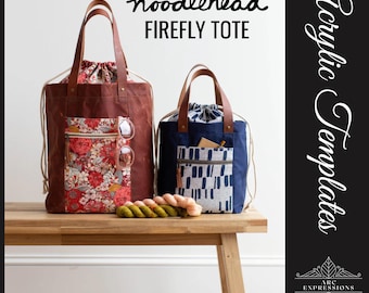 Firefly Tote by Noodlehead Acrylic Template Set! 2 sizes! Made in the USA!