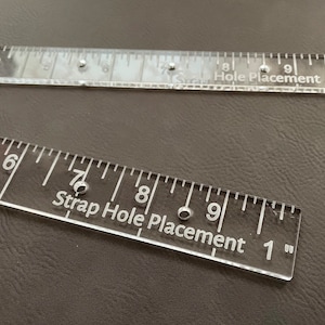 Bag Maker Strap Hole Marking Templates 1” and 3/4” Made in the USA