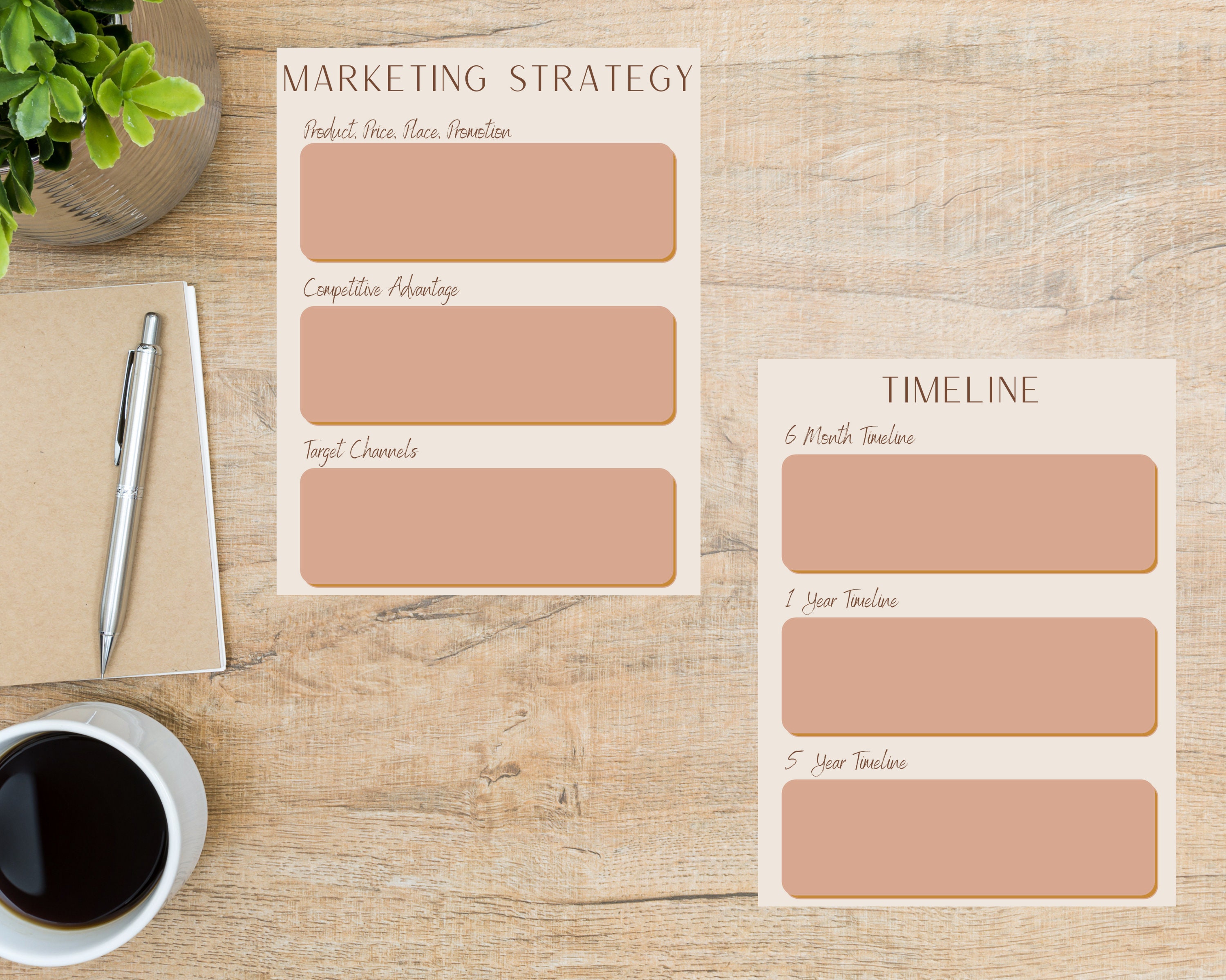Business Plan Template PDF, Small Business Plan, Printable Business ...