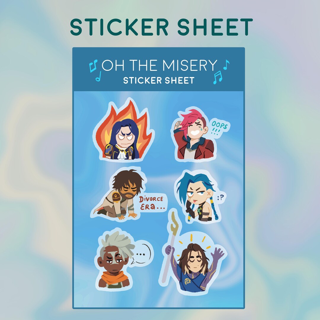 Arcane Sticker Sheet Etsy