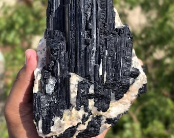 3.9LB Genuine Raw Black Tourmaline Stone - Grounding Crystal for Energy Balance