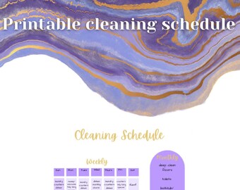 Printable Cleaning Schedule