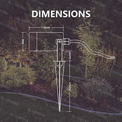 Pack of 2 S L LIGHTING Garden Outdoor Spike Lights GU10 IP65 | Etsy