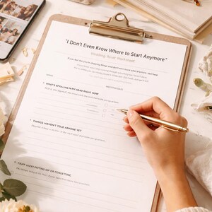Overwhelmed Wedding Planning? Bridal Reset Worksheet PDF (2 Pages) | “I Don’t Know Where to Start” Wedding Organizer Printable