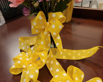 Conjunto de 3 laços para enfeitar vasos, potes de vidro, presentes, cestas e muito mais!