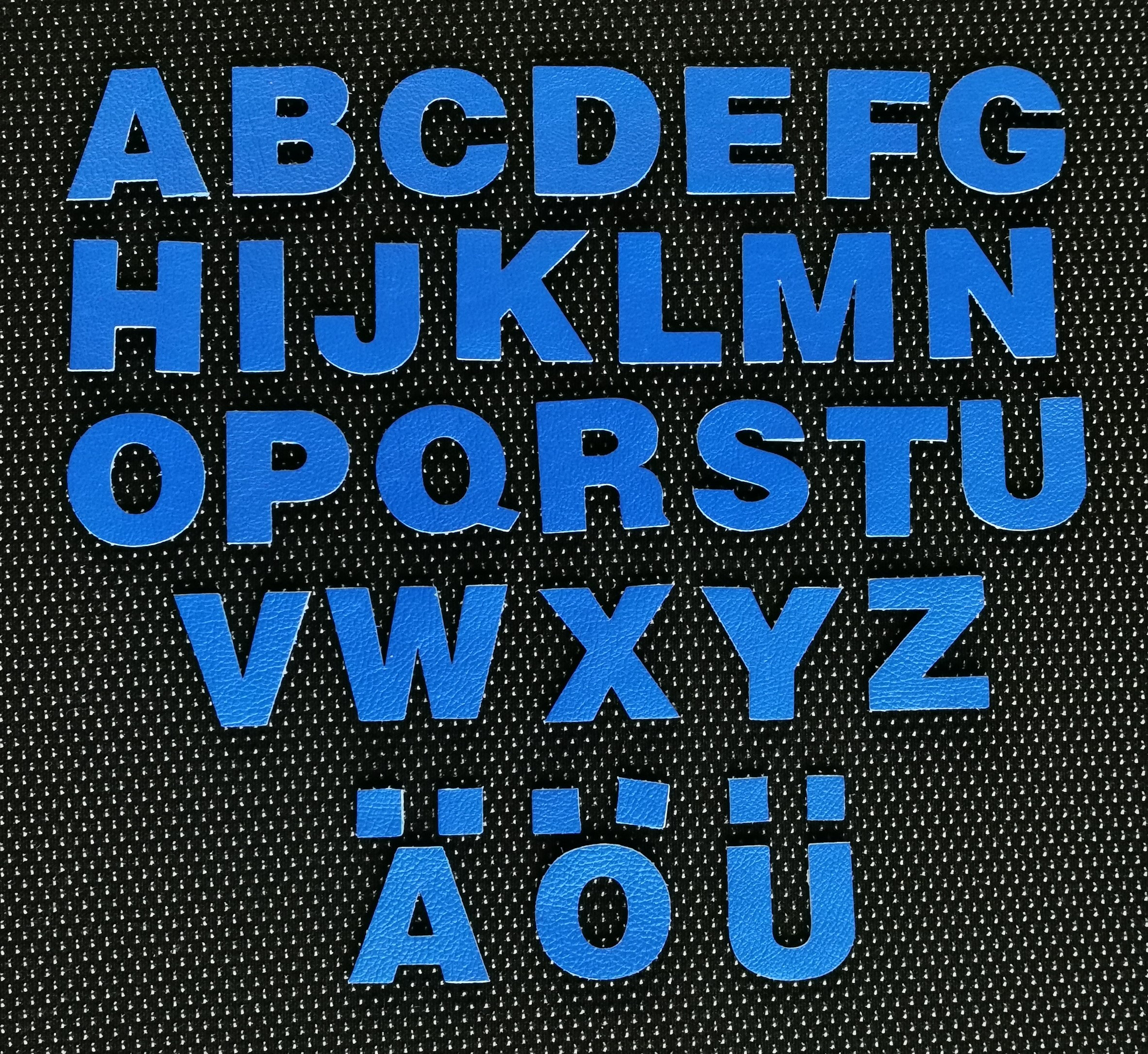 Leather Letters for Sticking Print Letters Initial Adhesive Etsy